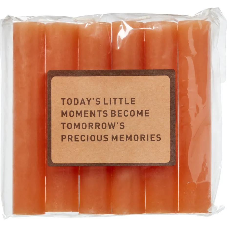 Dinerkaars Zalmoranje 12 Cm - 6 Stuks