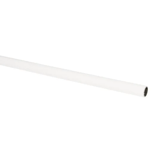 Gordijnroede 100 cm Wit Kunststof - Ø13mm