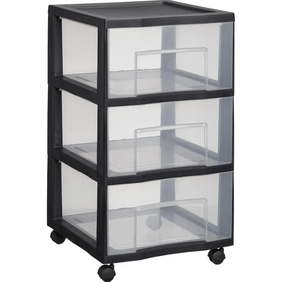 Ladekast Op Wielen Zwart XL