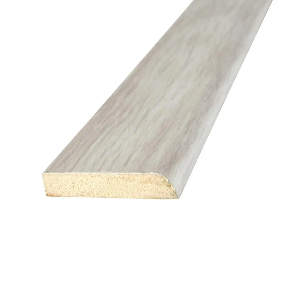 Plakplint Wit Grenen MDF 2,4 cm