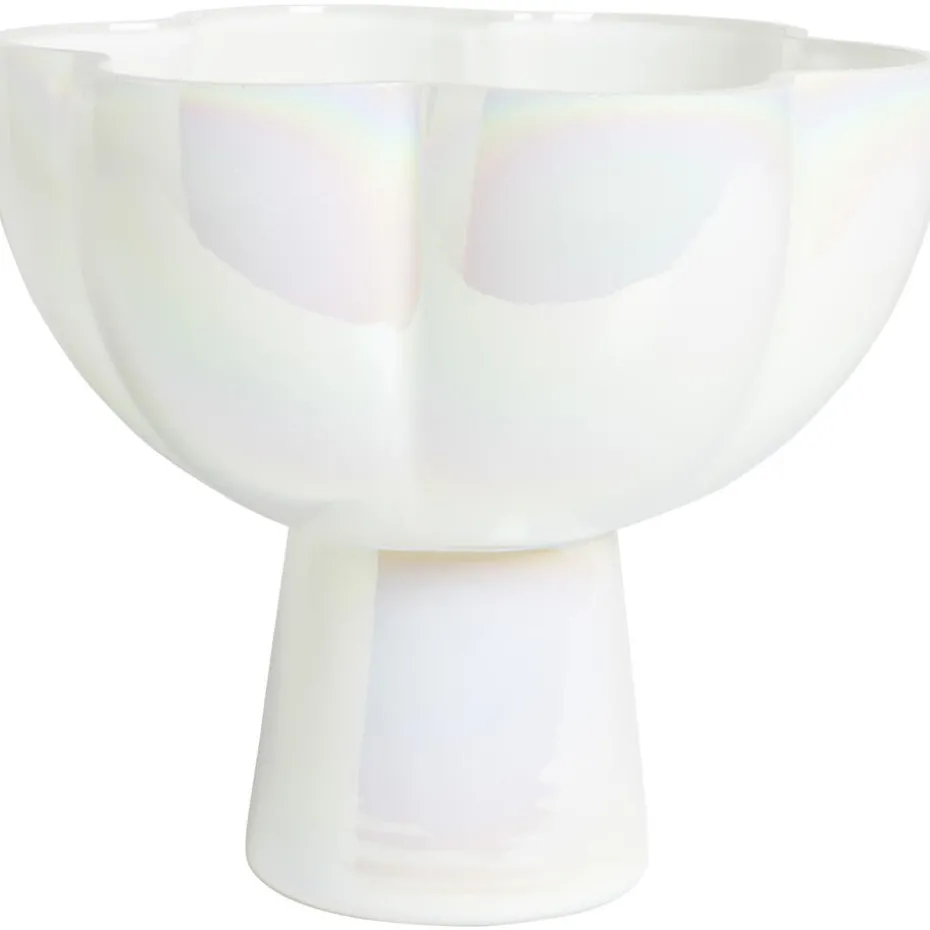 Schaal Op Voet Bloem Holo - ø20 cm