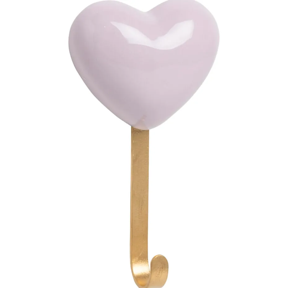 Wandhaak Hart Lila